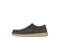 HEYDUDE - Paul Knit - Scarpe Uomo Slip-On - Mocassini, Black/Charcoal, 43