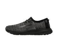 HEYDUDE Sirocco- Scarpe Running Uomo - Sneakers Easy-On Lace System, Black Night, 45