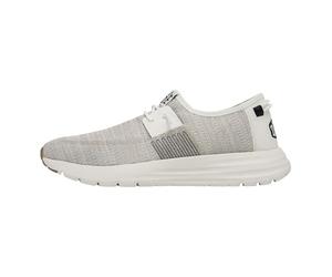 HEYDUDE Sirocco- Scarpe Running Uomo - Sneakers Easy-On Lace System, White, 46