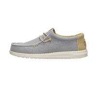 HEYDUDE Wally Braided Mocassini Uomo, Grigio/Verde, 46 EU - 40003-1YF