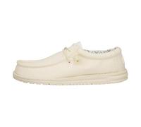 HEYDUDE Wally Canvas - Scarpe Uomo Slip-On - Mocassini, Stone White, 44