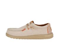 HEYDUDE Wally Coastline Jute - Scarpe Uomo Slip-On - Mocassini, Silver, 46