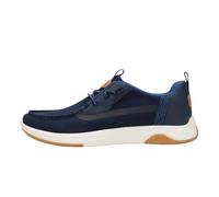 HEYDUDE Wally Drift Classic - Scarpe da uomo senza lacci da uomo, mocassini leggeri, sistema Easy On, soletta imbottita, Blazer Navy/Bianco, 42 EU