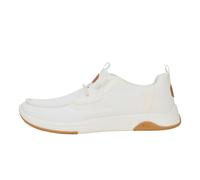 HEYDUDE Wally Drift Classic - Scarpe da uomo senza lacci da uomo, mocassini leggeri, sistema Easy On, soletta imbottita, Maglia bianca., 41 EU