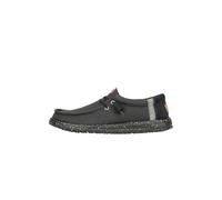 HEYDUDE Wally Elevated Basics - Scarpe Uomo Slip-On - Mocassini, Black/Black, 43