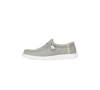 HEYDUDE Wally Elevated Basics - Scarpe Uomo Slip-On - Mocassini, Grey/White, 43