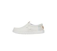 HEYDUDE Wally Elevated Basics - Scarpe Uomo Slip-On - Mocassini, White/White, 42