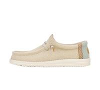 Heydude, Wally Jute, mocassini da uomo senza lacci, comodi e leggeri, Grigio Pietra/Verde Iceberg, 39.5 EU