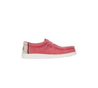 HEYDUDE - Wally Jute - Scarpe Uomo Slip-On - Mocassini, Claret Red/Silver Birch, 40