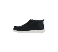 HEYDUDE Wally Mid Canvas - Scarpe Uomo Slip-On Stivaletti, Black/White, 43