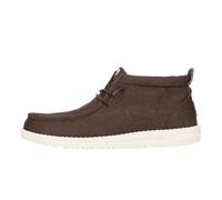 HEYDUDE Wally Mid Stretch Canvas - Scarpe Uomo Slip-On - Mocassini, Mole Brown, 44