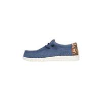 HEYDUDE - Wally Palm Jute - Scarpe Uomo Slip-On - Mocassini, Navy Blazer/Chili Red, 43