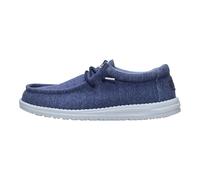 HEYDUDE Wally - Scarpe da uomo in jersey elasticizzato, mocassini da viaggio leggeri e comodi con lacci elastici