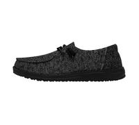 HEYDUDE - Wally Slip Stretch Canvas- Scarpe Uomo Slip-On - Mocassini, Black/Black, 40