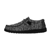 HEYDUDE Wally Sport Knit - Scarpe Uomo Slip-On - Mocassini, Black/Black, 43