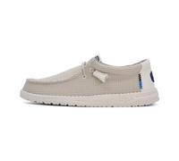 HEYDUDE Wally Sport Mesh Moccasin da Uomo, Bianco, 46 EU