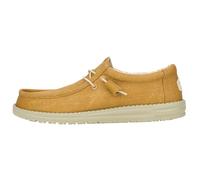 HEYDUDE Scarpe Uomo Wally Stretch Canvas – Mocassini Slip-On, Cumin Brown/Stone Grey 43