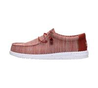 HEYDUDE Wally Stretch Sox - Mocassino con lacci, Burnt Rosso Multi, 41 EU