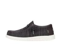 Scarpe Casual Mocassini UOMO Hey Dude Wally stretch mesh m Nero Bianco