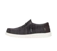 Scarpe Casual Mocassini UOMO Hey Dude Wally stretch mesh m Nero Bianco
