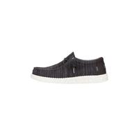 Scarpe Casual Mocassini UOMO Hey Dude Wally stretch mesh m Nero Bianco