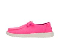HEYDUDE - Wendy Canvas - Scarpe Donna Slip-On Sneakers - Mocassini, Neon Pink, 39