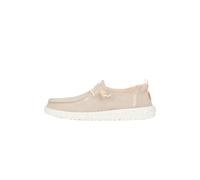 HEYDUDE - Wendy Chambray da Donna - Scarpe Basse Casual Senza Lacci - Stile Mocassino, Marrone Chiaro, 40