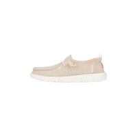 HEYDUDE - Wendy Chambray da Donna - Scarpe Basse Casual Senza Lacci - Stile Mocassino, Marrone Chiaro, 42