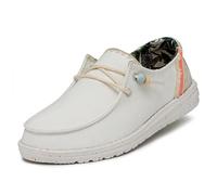HEY DUDE vegan WENDY Fringe salt Scarpe Donna bianche sneakers estive leggere traspiranti - Colore: Bianco, Taglia: 41