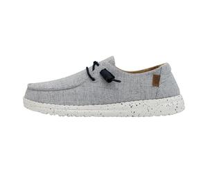 HEYDUDE Wendy Chambray - Scarpe Donna Slip-On Sneakers - Mocassini, White Blue, 37