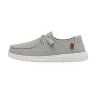 HEYDUDE Wendy Chambray, Scarpe Moc Toe Donna, Grigio Chiaro, 37 EU
