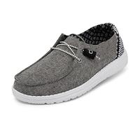 HEYDUDE Wendy Chambray Woven, Scarpe Moc Toe Donna, Onice, 37 EU