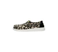 HEYDUDE - Wendy Leopard - Scarpe Donna Slip-On Sneakers - Mocassini, Black/Grey, 38