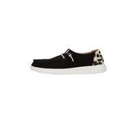 HEYDUDE Wendy Leopard - Scarpe Donna Slip-On Sneakers - Mocassini, Black/Leopard, 36