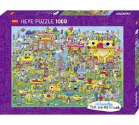 Heye Doodle Village - Puzzle da 1000 pezzi, colore: Argento