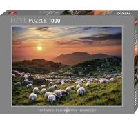 Puzzle 1000 pezzi pecore e vulcani