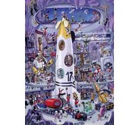 Heye Verlag Puzzle in scatola triangolare Lancio di razzi (Oesterle) 1000 Pezzi