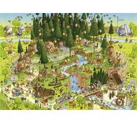 HEYE Puzzle ZOO Sfrenata: Esposizione Bosco Nero 1000 pezzi