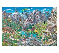 Heye Puzzle Alpine Fun Tanck Confezione Triangolare, 1000 Pezzi, 50 x 70 cm, VD-29680