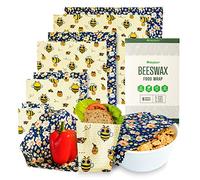 HEYECO Involucri di Cera d'Api, Organico Cotone Reusable Beeswax Food Wrap, Ecologico Biodegradabile, Zero Waste