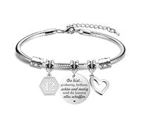 HEYEJET Regalo di compleanno per donne e ragazze, braccialetto di compleanno, 10° - 19° 21° 30° 40° 50° 60° compleanno braccialetto per figlia, nipote, sorella, fidanzato, adolescenti, ragazze, Mun