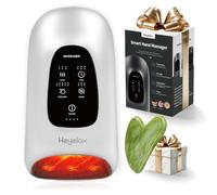 Heyelax Massaggiatore per mani con calore e compressione per alleviare l'artrite e il tunnel carpale, massaggio terapeutico per mani, dita e polso, regalo per la festa della mamma, colore bianco