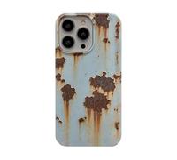 Heyhaho Vintage Rust Look Phone Case Compatible for iPhone, Industrial Rusty Imitation Phone Cover, Distressed Metal Look Case, Slim Durable Shockproof