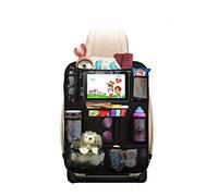 Heyham 1 Pezzi Protezione Sedile Auto, Protezione Sedile Posteriore con Multi-Tasca dell'Organizzatore e Pocket iPad Trasparente, Organizer Bambino per Sedile Auto, Protezione Sedile Auto Bambini
