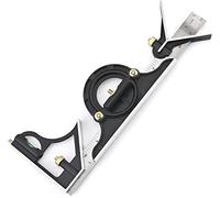 Heyiarbeit 12 pollici regolabile combinazione scorrevole righello quadrato e goniometro livello set di misurazione, 1 pz