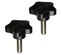 Heyiarbeit Filettatura maschio a stella M10 x 50 mm x 35 mm testa manopola di bloccaggio manopole di bloccaggio maniglia pollice macchina vite bulloni a vite su bachelite 1 pezzo