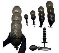 HeYie Plug anale Gonfiabile Super Grande XXL for la stimolazione dell'espansione dell'ano della Vagina Plug Anali del Dildo anale con Pompa Rimovibile Plug anale SM for Donne Uomini