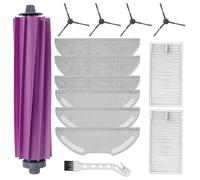 Heykewi Kit di accessori di ricambio per Eureka E20 Plus Robot Aspirapolvere Accessori, 1 Spazzola principale, 4 Spazzole laterali, 2 Filtri, 6 sPanni di Ricambio, 1 Spazzola per la Pulizia