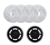 Heykewi Panni mocio con supporto di ricambio per iRobot Roomba Plus 405 Combo / 505 Combo Robot Aspirapolvere, Porta 2 Salviette, 4 Panni Mop