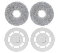 Heykewi Panni mocio con supporto di ricambio per Roborock Qrevo Master/Qrevo S/Qrevo Pro/Qrevo Plus/Qrevo Maxv/Qrevo Slim Aspirapolvere Accessori, 2 Supporto per Panni + 2 Panni di Ricambio